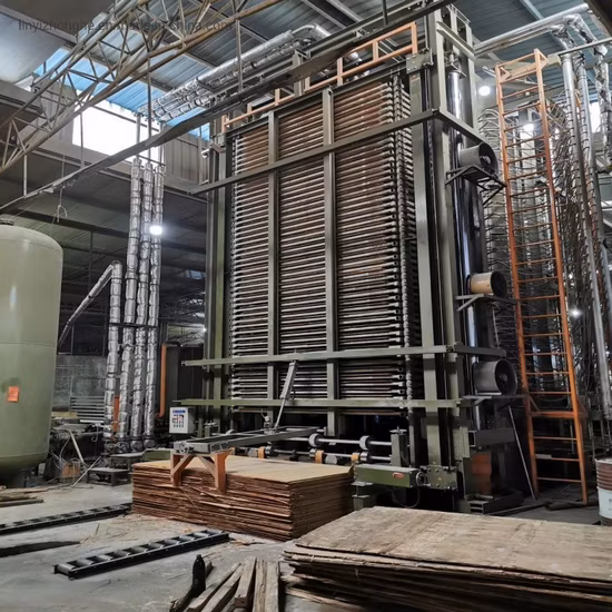 4*8FT 600t 16 camadas de madeira compensada de prensagem a quente que faz a máquina com CE